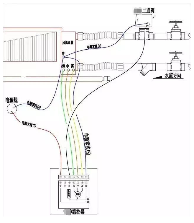 風(fēng)機盤管接線圖
